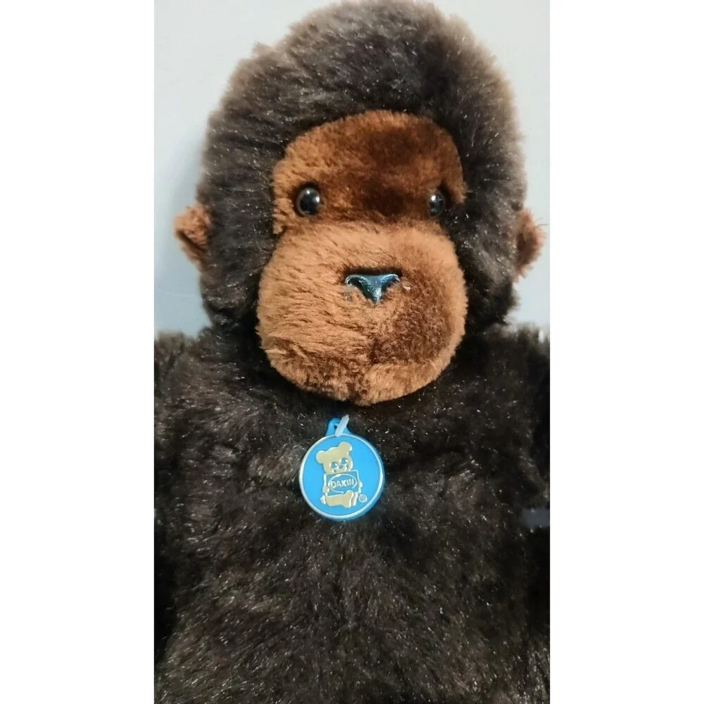 Vintage 1979 R. Dakin & Co Gorilla Brown Stuffed Animal Large